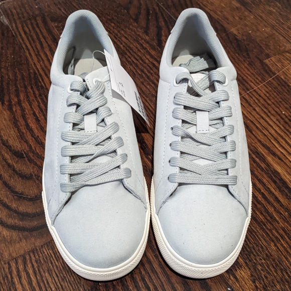 H&M - suede sneakers mint green euc - Picture 3 of 10